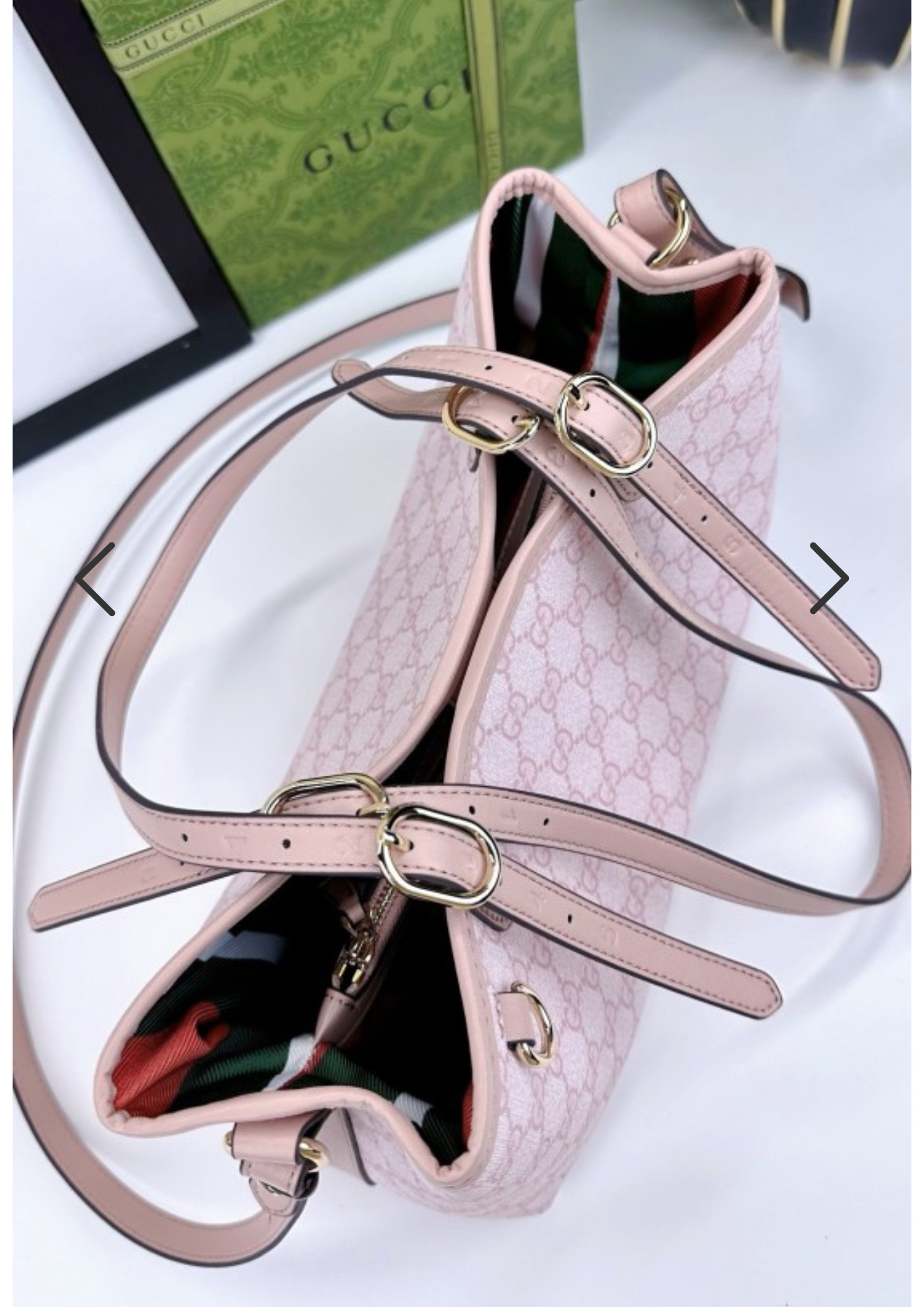 GUCCI Pink Fur Clutch